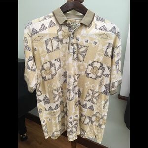 Hibiscus Hawaii Mens Size L Shirt Short Sleeve